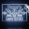 ADVPRO Band Room Skull with Wing Personalized Tabletop LED neon sign st5-p0029-tm - White
