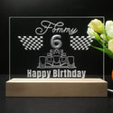 ADVPRO Happy Birthday – boy theme with big racing car at front Personalized Tabletop LED neon sign st5-p0044-tm - 7 Color