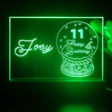 ADVPRO Happy Birthday – Girl theme snow globe Personalized Tabletop LED neon sign st5-p0045-tm - Green