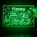 ADVPRO Happy Birthday – little bay boy with icons Personalized Tabletop LED neon sign st5-p0047-tm - Green