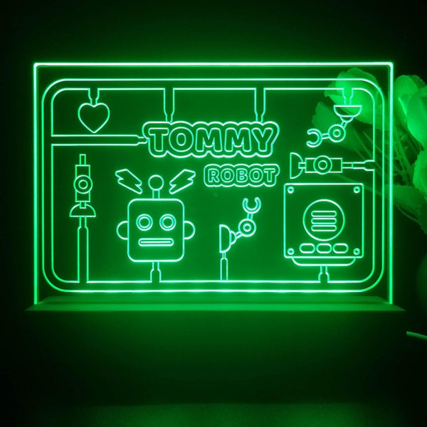 ADVPRO Robot Toy Theme Personalized Tabletop LED neon sign st5-p0048-tm - Green