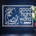 ADVPRO Good night world with cat Personalized Tabletop LED neon sign st5-p0049-tm - White