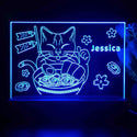 ADVPRO Japan noodle with cat Personalized Tabletop LED neon sign st5-p0050-tm - Blue