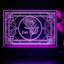 ADVPRO Decorative window with rose Personalized Tabletop LED neon sign st5-p0051-tm - Purple
