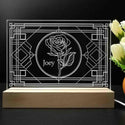 ADVPRO Decorative window with rose Personalized Tabletop LED neon sign st5-p0051-tm - 7 Color