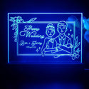 ADVPRO Happy wedding Personalized Tabletop LED neon sign st5-p0056-tm - Blue