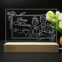 ADVPRO Happy wedding Personalized Tabletop LED neon sign st5-p0056-tm - 7 Color