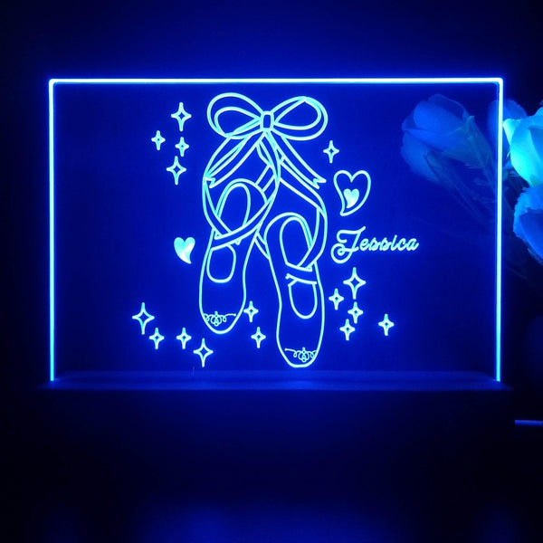 ADVPRO My beloved ballet shoes Personalized Tabletop LED neon sign st5-p0057-tm - Blue