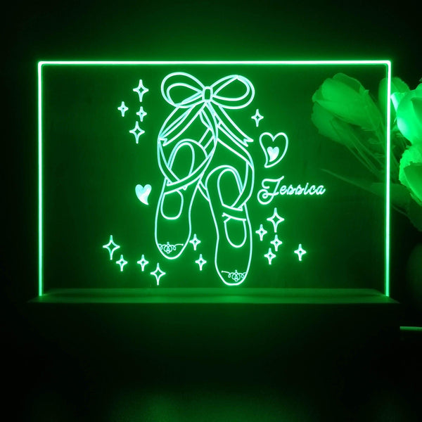 ADVPRO My beloved ballet shoes Personalized Tabletop LED neon sign st5-p0057-tm - Green