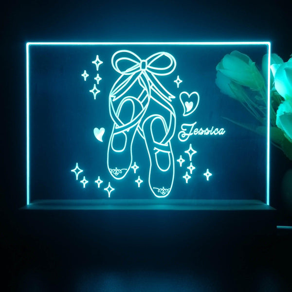 ADVPRO My beloved ballet shoes Personalized Tabletop LED neon sign st5-p0057-tm - Sky Blue