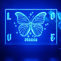 ADVPRO Butterfly with wording LOVE Personalized Tabletop LED neon sign st5-p0059-tm - Blue