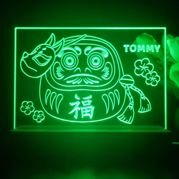 ADVPRO Japanese best wishes doll Personalized Tabletop LED neon sign st5-p0060-tm - Green