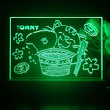 ADVPRO Japanese cup noodle with cat Personalized Tabletop LED neon sign st5-p0061-tm - Green