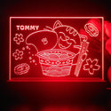 ADVPRO Japanese cup noodle with cat Personalized Tabletop LED neon sign st5-p0061-tm - Red
