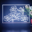 ADVPRO Skull hand with rose and love Personalized Tabletop LED neon sign st5-p0064-tm - White