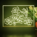 ADVPRO Skull hand with rose and love Personalized Tabletop LED neon sign st5-p0064-tm - Yellow