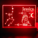 ADVPRO Zodiac Virgo – Name & birthday Personalized Tabletop LED neon sign st5-p0067-tm - Red