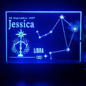 ADVPRO Zodiac Libra – Name & birthday Personalized Tabletop LED neon sign st5-p0068-tm - Blue