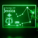 ADVPRO Zodiac Libra – Name & birthday Personalized Tabletop LED neon sign st5-p0068-tm - Green