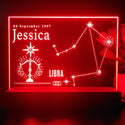 ADVPRO Zodiac Libra – Name & birthday Personalized Tabletop LED neon sign st5-p0068-tm - Red