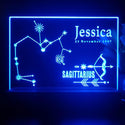 ADVPRO Zodiac Sagiffarius – Name & birthday Personalized Tabletop LED neon sign st5-p0070-tm - Blue