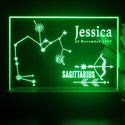 ADVPRO Zodiac Sagiffarius – Name & birthday Personalized Tabletop LED neon sign st5-p0070-tm - Green
