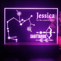 ADVPRO Zodiac Sagiffarius – Name & birthday Personalized Tabletop LED neon sign st5-p0070-tm - Purple