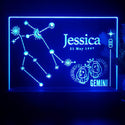ADVPRO Zodiac Gemini – Name & birthday Personalized Tabletop LED neon sign st5-p0076-tm - Blue