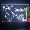 ADVPRO Zodiac Gemini – Name & birthday Personalized Tabletop LED neon sign st5-p0076-tm - White