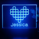 ADVPRO Digital Heart Personalized Tabletop LED neon sign st5-p0079-tm - Blue