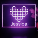 ADVPRO Digital Heart Personalized Tabletop LED neon sign st5-p0079-tm - Purple