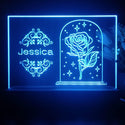 ADVPRO Rose in snow globe Personalized Tabletop LED neon sign st5-p0081-tm - Blue