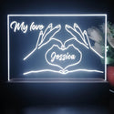 ADVPRO Hand create heart shape with love Personalized Tabletop LED neon sign st5-p0082-tm - White