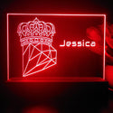 ADVPRO Crown with diamond Personalized Tabletop LED neon sign st5-p0083-tm - Red