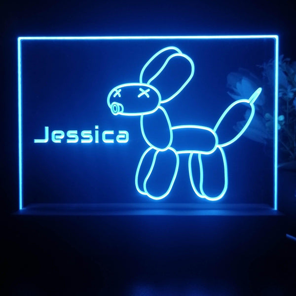 ADVPRO Balloon Dog Personalized Tabletop LED neon sign st5-p0084-tm - Blue