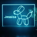 ADVPRO Balloon Dog Personalized Tabletop LED neon sign st5-p0084-tm - Sky Blue