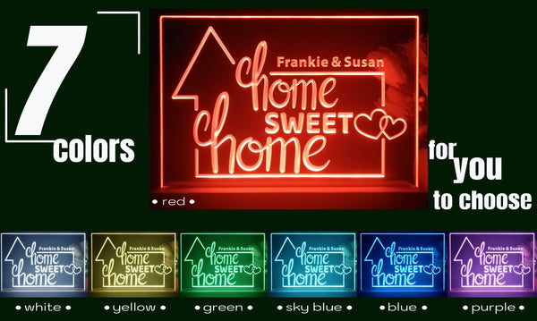 ADVPRO Home sweet home Personalized Tabletop LED neon sign st5-p0085-tm