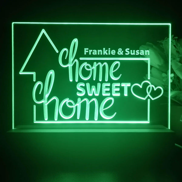 ADVPRO Home sweet home Personalized Tabletop LED neon sign st5-p0085-tm - Green