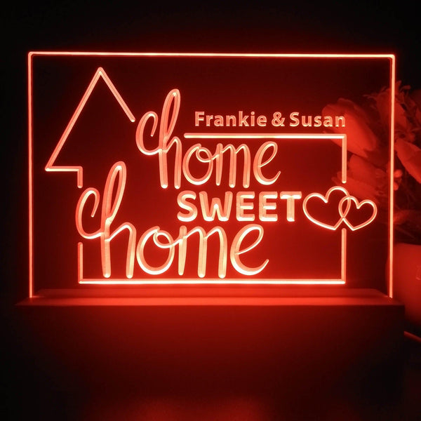 ADVPRO Home sweet home Personalized Tabletop LED neon sign st5-p0085-tm - Red