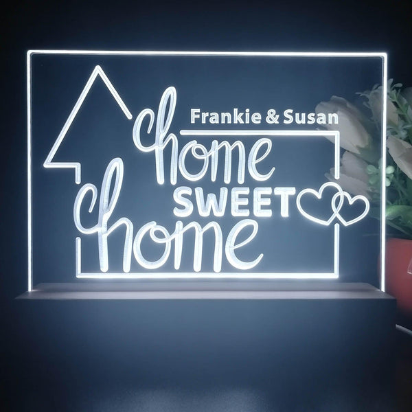 ADVPRO Home sweet home Personalized Tabletop LED neon sign st5-p0085-tm - White