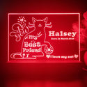 ADVPRO My best friend – cat Personalized Tabletop LED neon sign st5-p0086-tm - Red