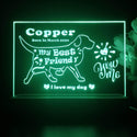 ADVPRO My best friend – dog Personalized Tabletop LED neon sign st5-p0087-tm - Green