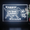 ADVPRO My best friend – dog Personalized Tabletop LED neon sign st5-p0087-tm - White