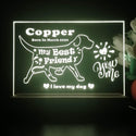 ADVPRO My best friend – dog Personalized Tabletop LED neon sign st5-p0087-tm - Yellow