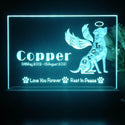 ADVPRO Love you forever, rest in peace – dog Personalized Tabletop LED neon sign st5-p0088-tm - Sky Blue