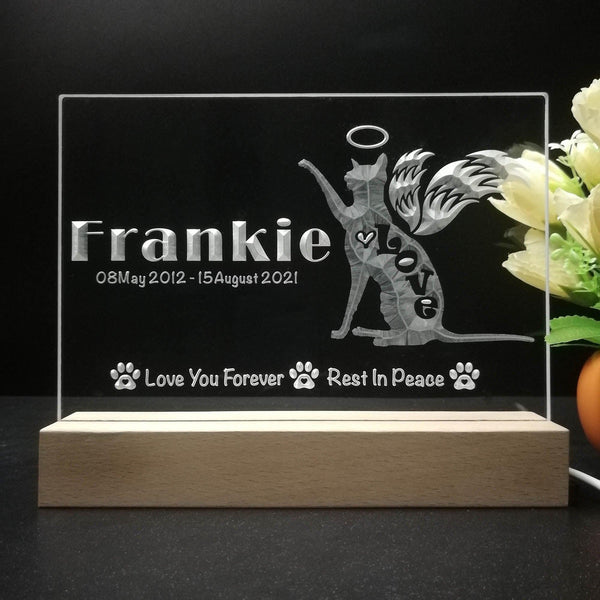 ADVPRO Love you forever, rest in peace – cat Personalized Tabletop LED neon sign st5-p0089-tm - 7 Color