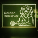 ADVPRO Golden Retriever Personalized Tabletop LED neon sign st5-p0090-tm - Yellow