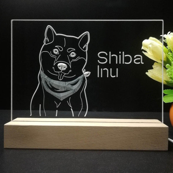 ADVPRO Shiba Inu Personalized Tabletop LED neon sign st5-p0093-tm - 7 Color