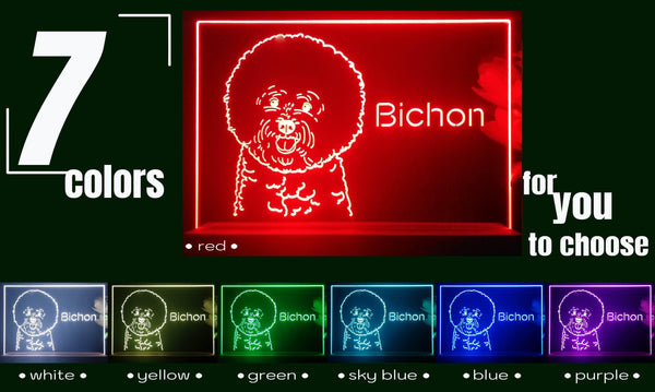 ADVPRO Bichon Personalized Tabletop LED neon sign st5-p0094-tm