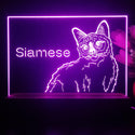 ADVPRO Siamese Personalized Tabletop LED neon sign st5-p0096-tm - Purple